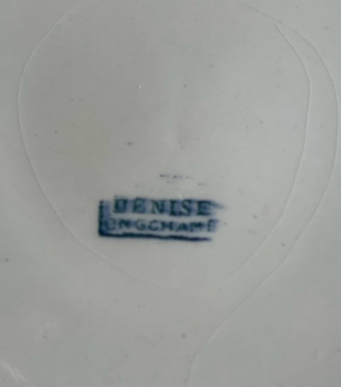 9 mismatched blue ironstone plates