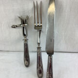 Service à gigot ancien ,en argent made in france