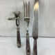 Old leg of lamb service, in silver made in France