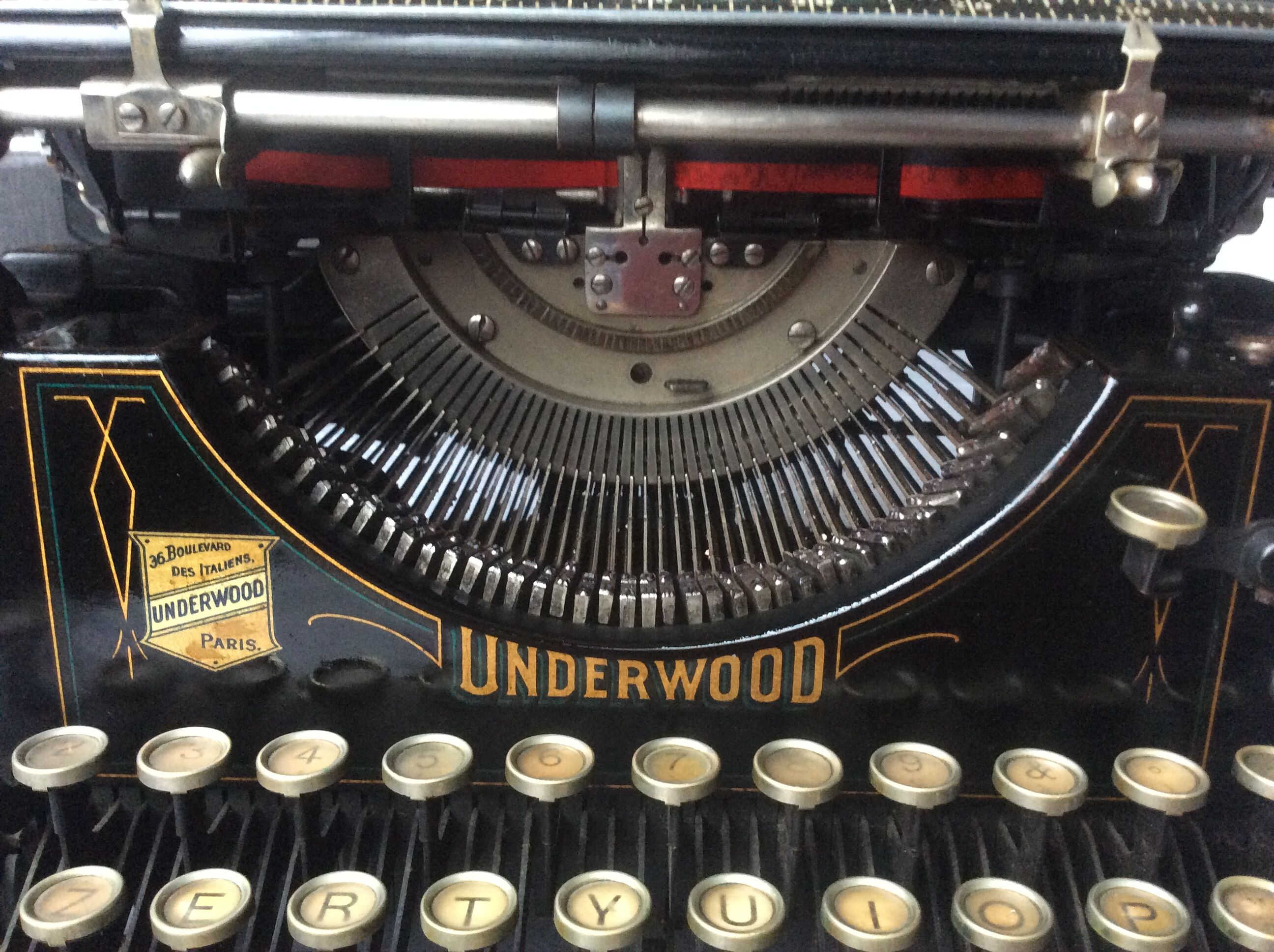 Old Underwood typewriter