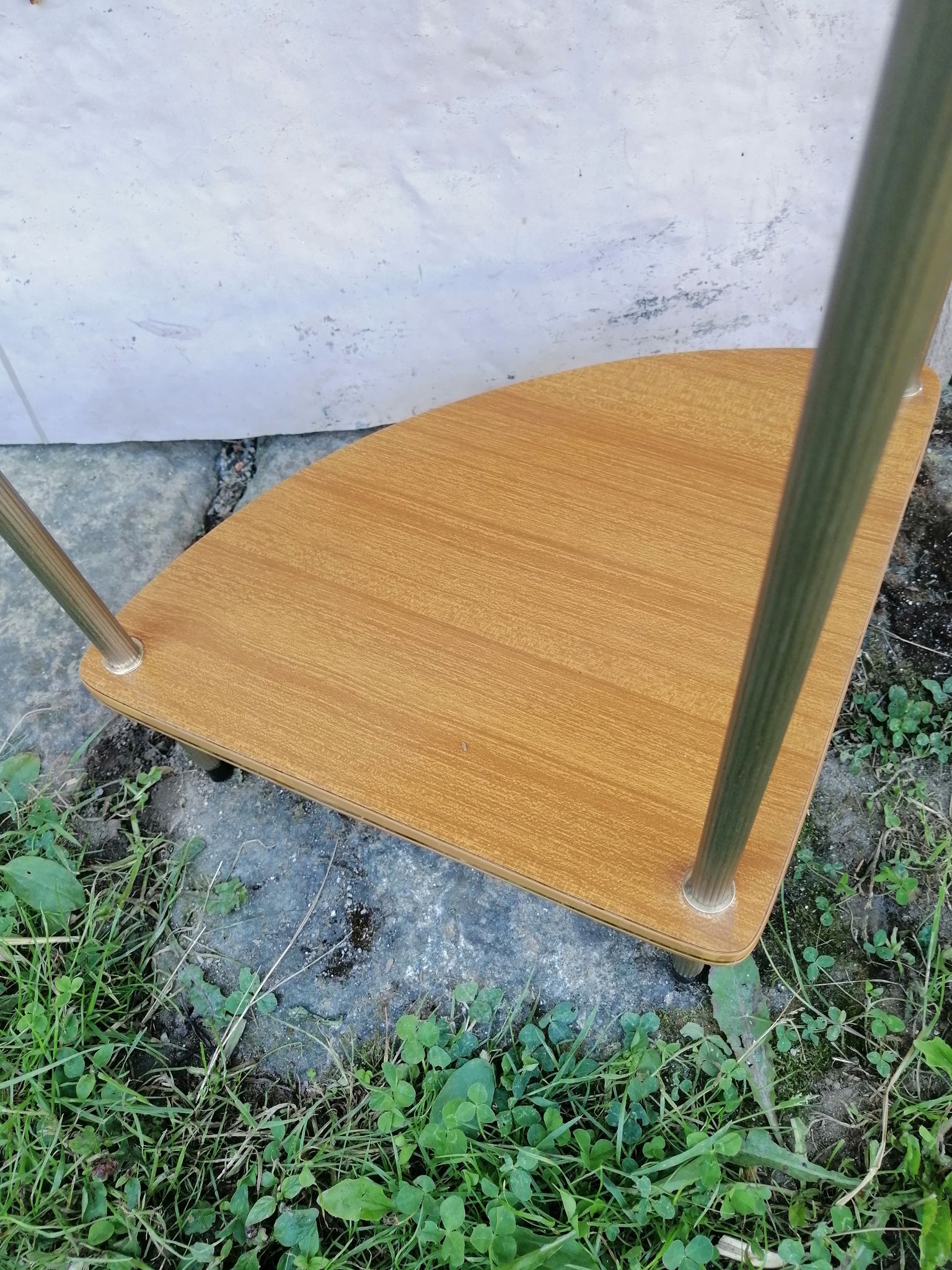 Étagères d'angle 1960 formica 3 plateaux