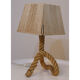 Vintage woven rope lamp circa 1950