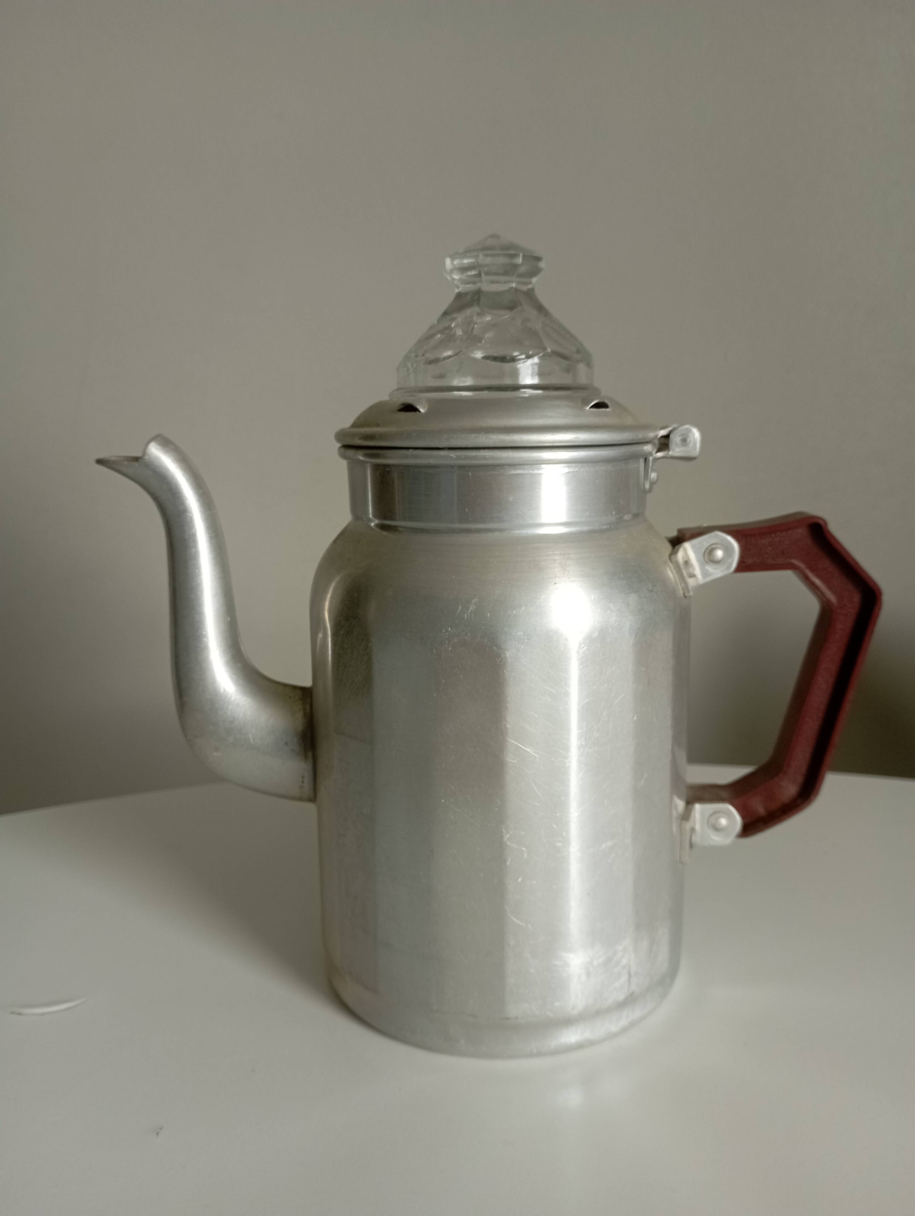 Vintage aluminium coffee pot