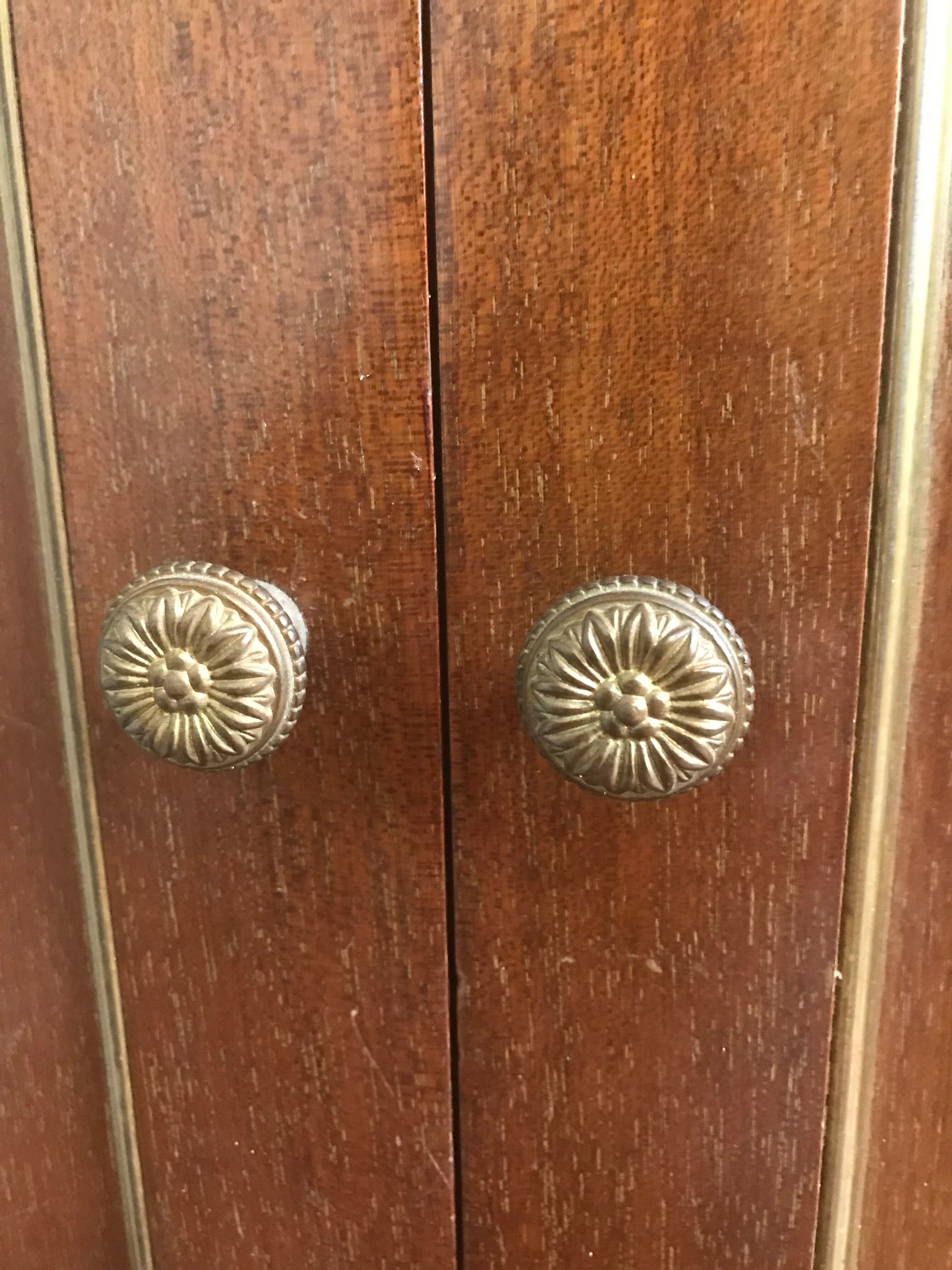 Antique wood bookcase furniture Napoleon III style