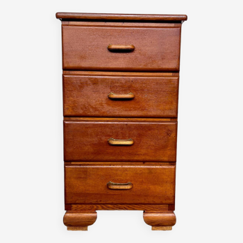 Vintage art deco weekly chest of drawers