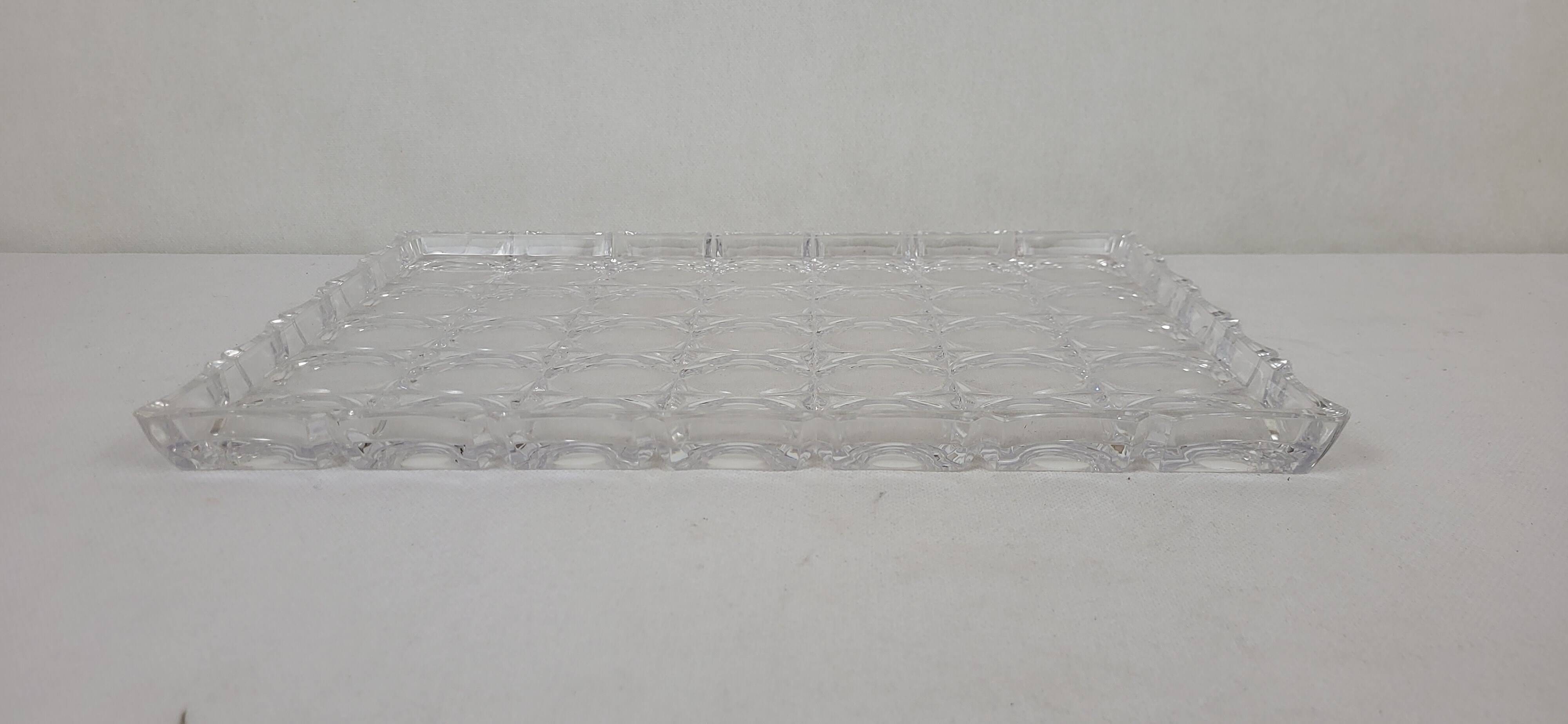 Imitation crystal tray 1970's