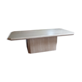 Table basse vintage travertin italien