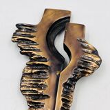 Brutalist bronze crucifix