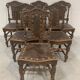 6 chaises de style Renaissance en chêne, XXème siècle