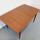 Vintage Scandinavian dining table from 50s 60s teak with extension
