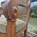Pair of armchairs with Empire Restoration handles 1900s