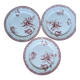 Three Fontanges Sarreguemines flat plates