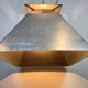 Large Silver Industrial Factory Pebdant Lamp, 1970s