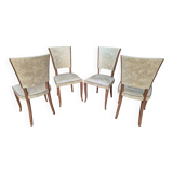 Lot de quatre chaises vintage