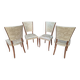 Set of four vintage chairs