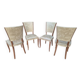 Lot de quatre chaises vintage