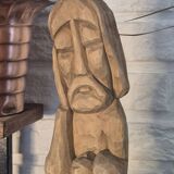 Wooden sculpture statuette
