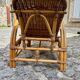 Chaise longue en rotin et osier