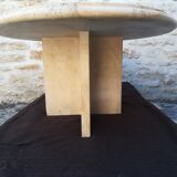 Natural travertine coffee table