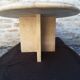 Natural travertine coffee table