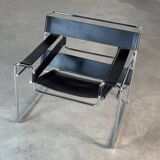 Marcel Breuer Wassily Chair for Gavina, Bauhaus Icon in Leather, 1960s