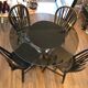 Smoky glass liftable round table