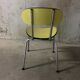 Chaise en formica jaune des années 50