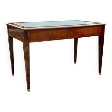 Flat desk in solid mahogany from the 19th century.