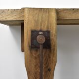 Former oak carpenter's workbench