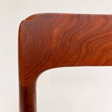 Refurbished set of 4 Model 75 chairs by Niels Møller, 1960s