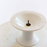 Servant, Cup on foot, White ceramic display stand, Paris, 19th century.