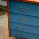 Grey blue vintage dresser