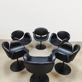 Vintage Dutch design 'Little Tulip' swivel chairs by Pierre Paulin for Artifort