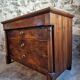 Antique French walnut commode, early 19th century (1800–1830), 4 drawers.
