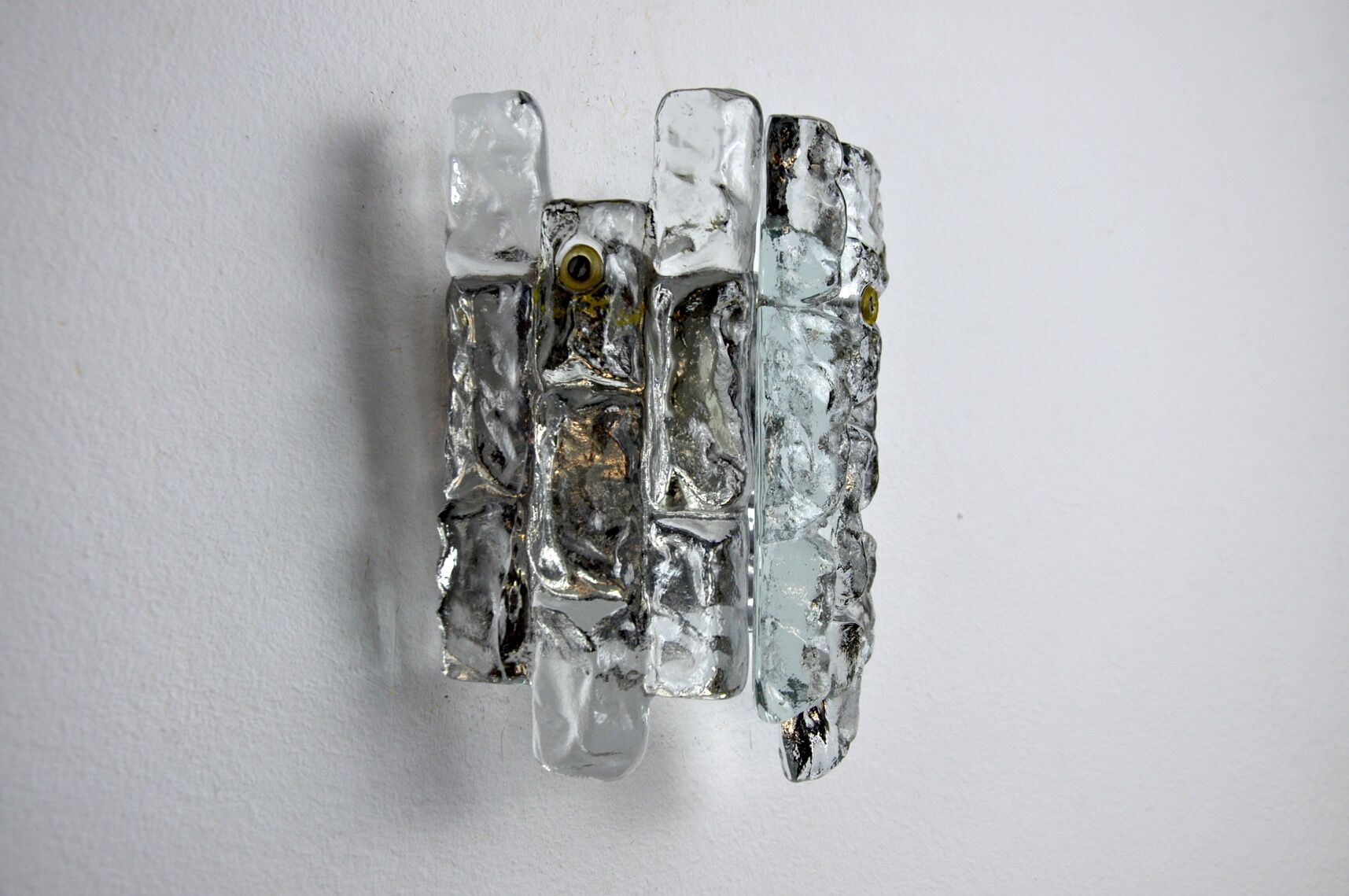 J.T Kalmar 'Glaçon' applique, frosted glass, Austria, 1970