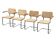 Set of 4 Cesca chairs model B64 with armrests Cesca Marcel breuer design
