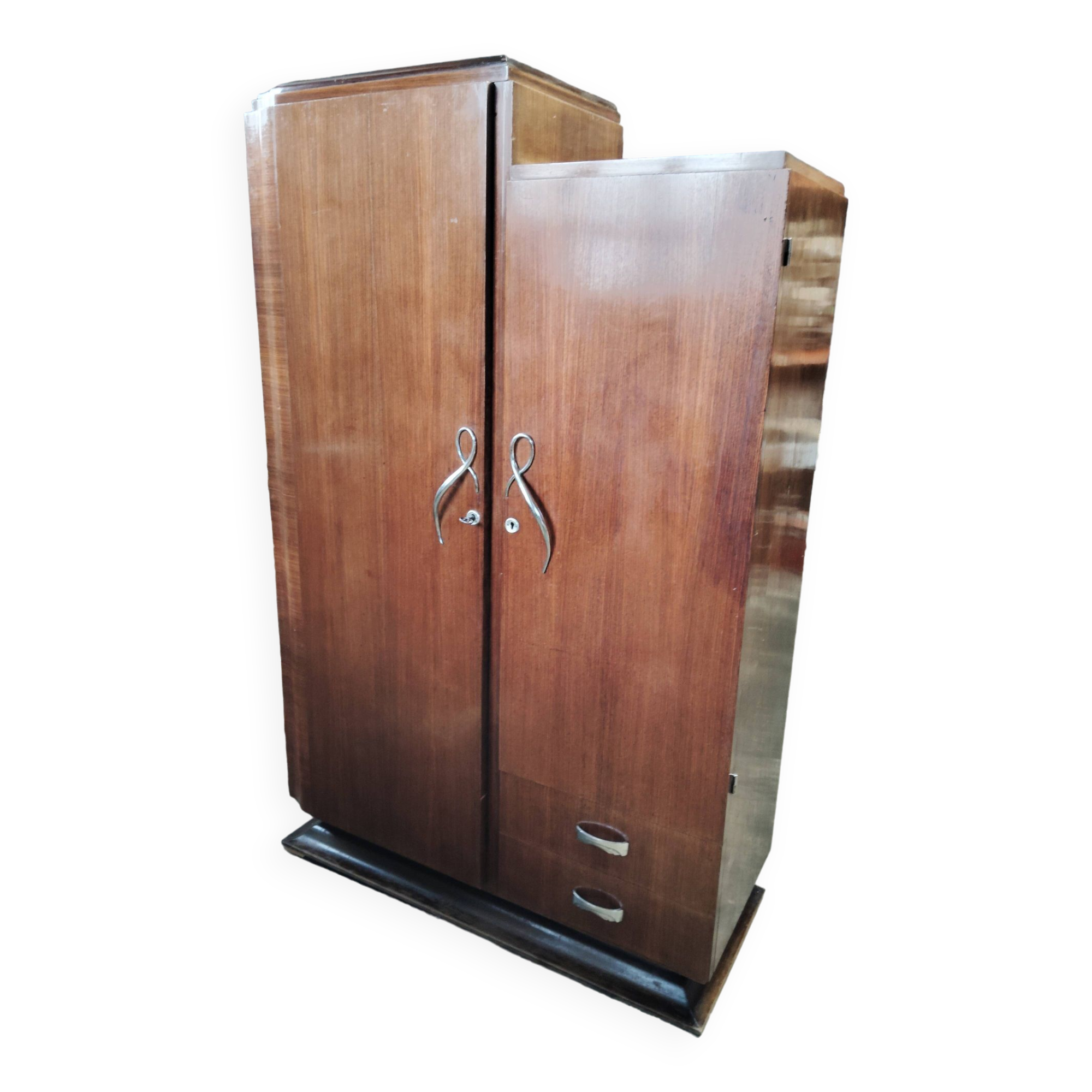 Asymmetrical art deco wardrobe