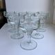 Set of 10 glasses with molded glass bar legs in 70s