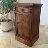 19th century solid wood bedside table