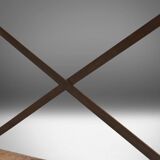 Industrial Side Table with Metal Frame and Wooden Top and Removable Platfor