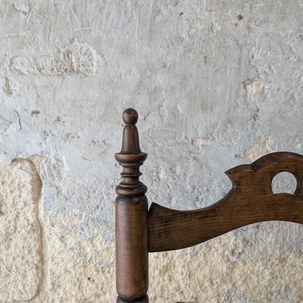 Fauteuil en bois et paille