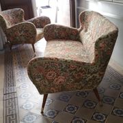 Organic couch 50s/60s design low Italian vintage