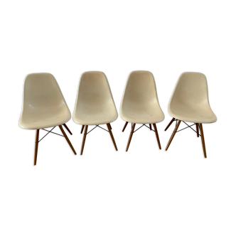 4 chairs DSW Charles & Ray Eames - Vitra edition