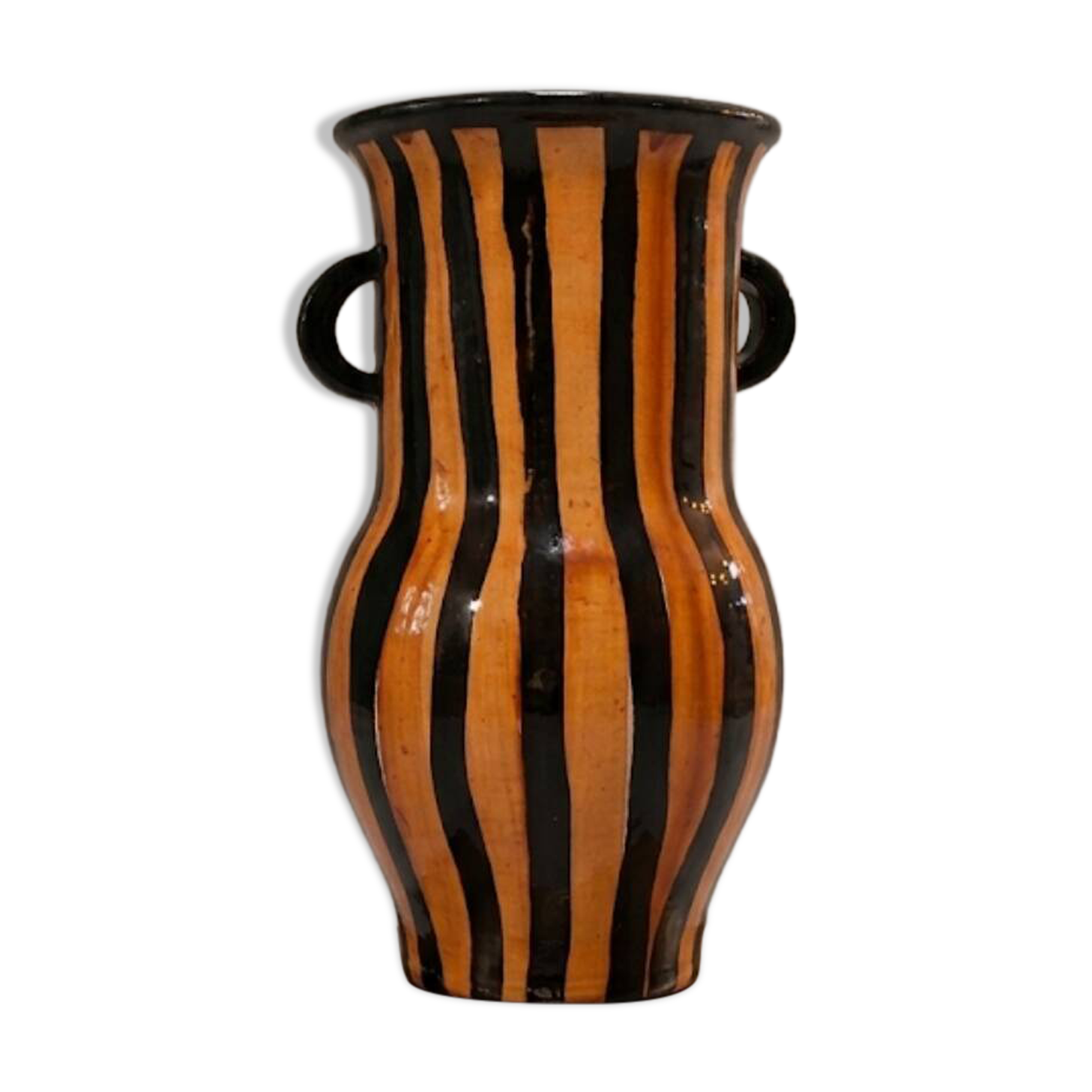 Vase graphique moderniste Vallauris– Laurent Jacques & Juliette Mazaudois
