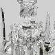 Baccarat, pair of two-light candelabra, Bambou Tors model.