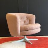 Vintage Scandinavian swivel armchair from the 70s