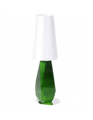 Lamp with silk lampshade