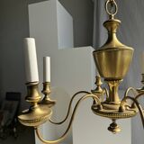 Lustre doré hollandais à 6 bras de lumière D50