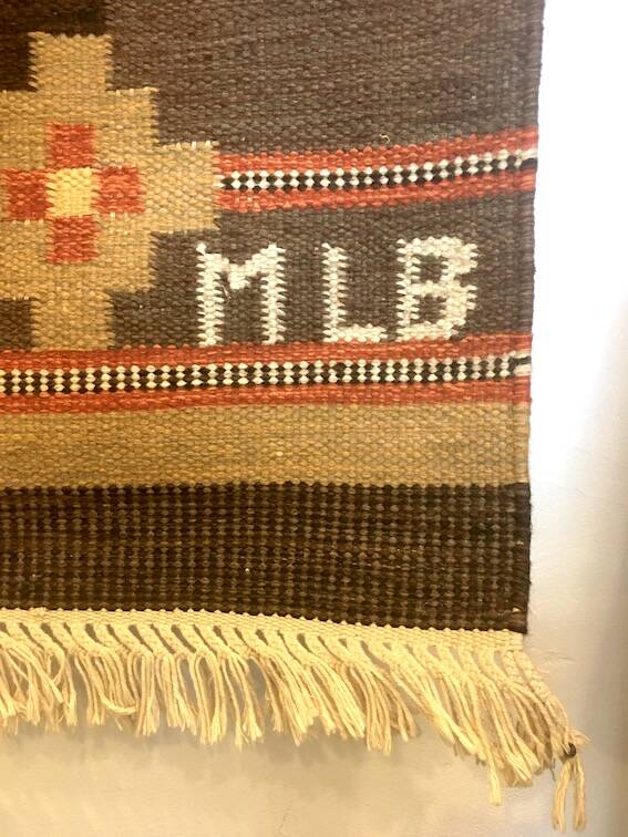 Swedish wool rug 70s-80s