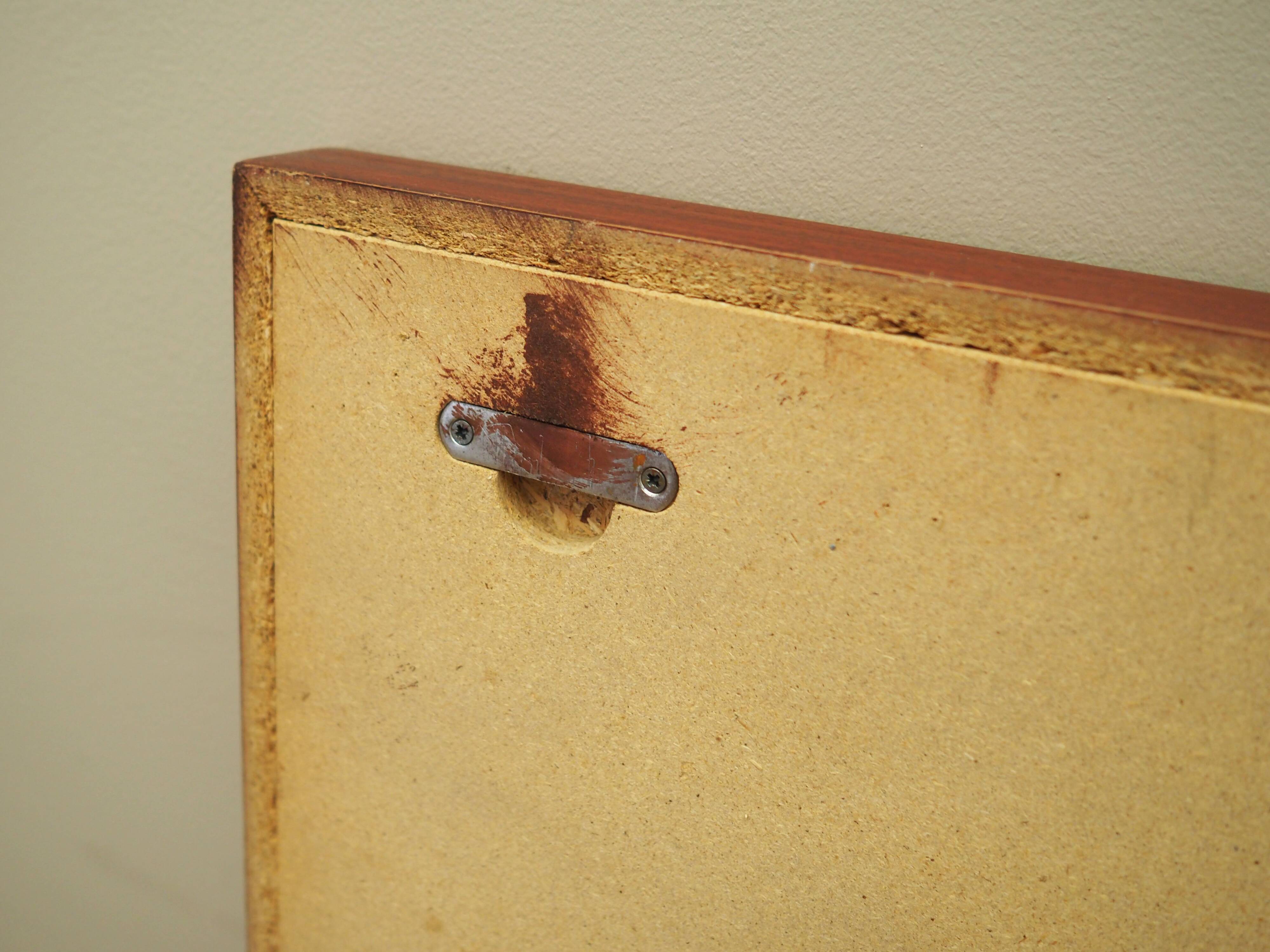 Graphite mirror, Danish design, 1970s, production: Denmark